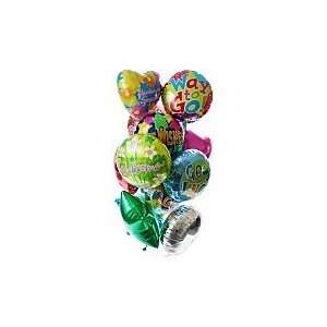  Anniversary Balloon Bouquet 12 Mylar: Patio, Lawn & Garden