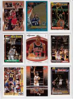   Card Lot Of 9 Different Cards BV $30 Chicago Bulls, Wizards # C  