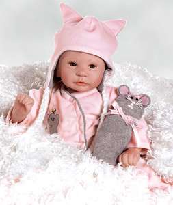 Lifelike Baby Doll Merry Mouse 17 in Vinyl (Artist Laura Lee 