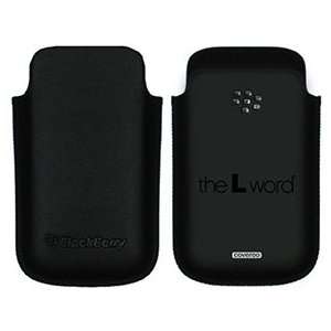  The L Word Logo on BlackBerry Leather Pocket Case  