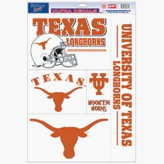  Texas Longhorns Static Cling Decal Sheet *SALE* Sports 