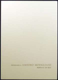 Elmyr de Hory Homage to Modigliani Hand Signed Original lithograph 