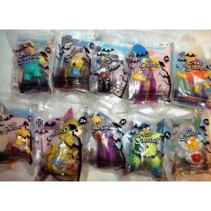  Burger King The Simpsons Horror Classic Complete Set of 10 