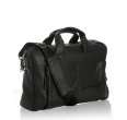 andrew marc black leather james small briefcase