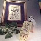 Mill Hill Forget Me Not Cross Stitch Bead Sampler Chart W Hearts Band 