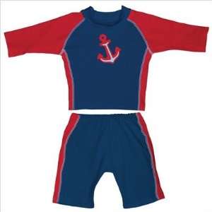  Two Piece Sunsuit in Anchors Size 12 Month Baby