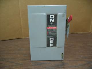 GE TG3221 30 Amp 230V Type 1 Model 8 Service Disconnect Safety Switch 