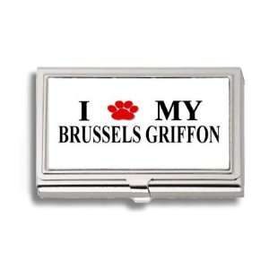  Brussels Griffon Paw Love My Dog Business Card Holder 