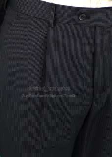 UOMO MODERN DOUBLE BREASTED SUIT + PLEATED PANTS 3599 DK NAVY 