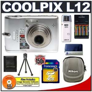  Nikon Coolpix L12 7.1 Megapixel Digital Camera with 3x Optical 