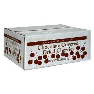 Traverse Bay Fruit Co. Chocolate Covered Dried Cherries, 4 Pound Box