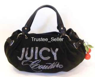 JUICY COUTURE Large Free Style Cherry Charm Crystal Bag  