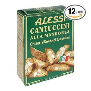 ALESSI CANTUCCINI CRISP ALMOND COOKIES (12 PACK)  Grocery 
