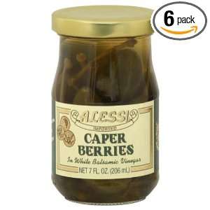 Alessi Caperberries, 7 Ounce (Pack of 6) Grocery & Gourmet Food