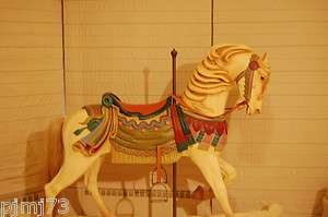 ANTIQUE CAROUSEL HORSE 1913 CARVED BY CHARLES CARMEL  