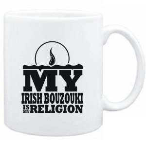  Mug White  my Irish Bouzouki is my religion Instruments 