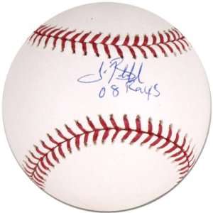 Tim Beckham Autographed Baseball with 2008 Rays Inscription  