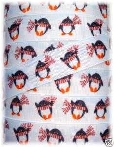 SILLY CHILLY PENGUINS IGLOO MTMG GROSGRAIN RIBBON  