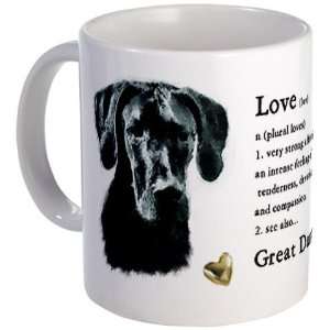  Great Dane Black Gifts Pets Mug by CafePress: Kitchen 