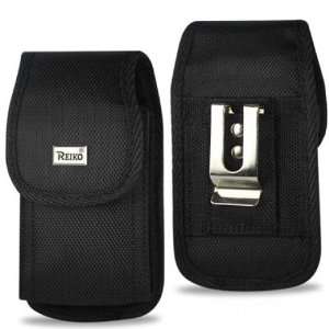  Reiko HTC HD2 Vertical Pouch Black with Metal Clip Cell 