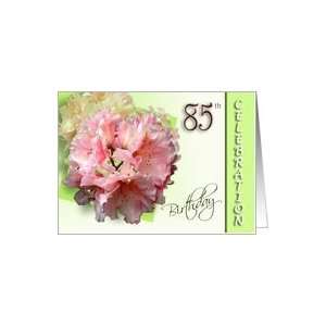  85th Birthday Celebration Invitation   Pink Rhododendron 