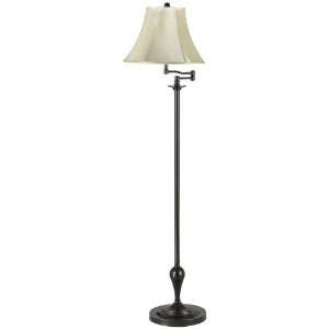 Merrill Collection Bronze Metal Swing Arm Floor Lamp
