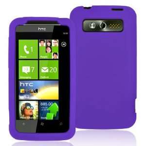   PREMIUM SILICONE CASE HTC 7 TROPHY PURPLE: Cell Phones & Accessories