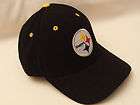 NEW NFL Team Pittsburgh Steelers Logo Hat Ball Cap Black Gold Adult