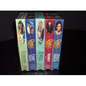 Danielle Steel 5 VHS tape set: Perfect Stranger/Remembrance/Jewels 