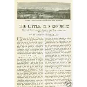    1918 Republic of Switzerland Berne Oberalp Pass: Everything Else