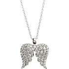 Bling by Wilkening Sterling Silver Small Angel Wings Necklace After 20 