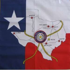  Texas map flag bandanna Houston Austin bandana biker 