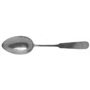 Panel Antique Old Newbury Silver (,1810) Tablespoon (Serving Spoon 