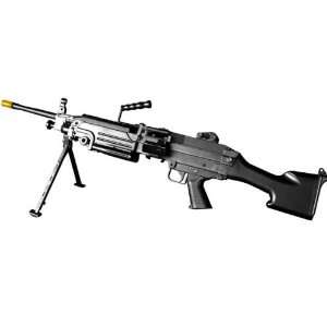 TOP M249 MKII SAW Electric Heavy Machine Gun, Black:  