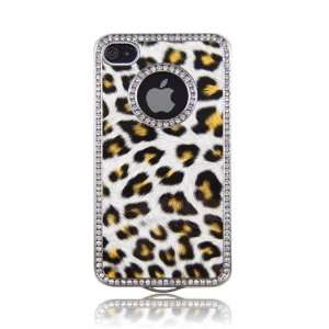  Cheetah w. Bling Style #004 Hard Plastic Case for Iphone 4 
