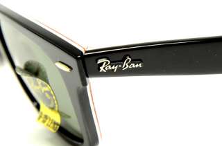 RAYBAN RAY BAN RB 2140 1016 S.50 SUNGLASSES BLACK / RED G 15 LENS 