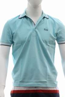Hugo Boss Mens Modern Fit Paddy Polo Open Blue Shirt 50198254  