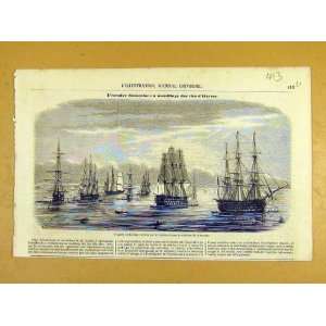  Ministry Marine Navy Ships Dubreuil French Print 1854 