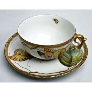  Anna Weatherley Antique Forest Leaves Tea Cup & Saucer 