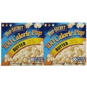 Pop Secret 100 Calorie Butter Popcorn, 11.2 oz, 2 ct (Quantity of 4)