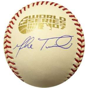 Mike Timlin Autographed 2007 World Series Baseball Boston Red Sox 