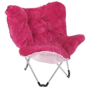  Capelli New York 10 mm Puppy Fur Mini Butterfly Chair 