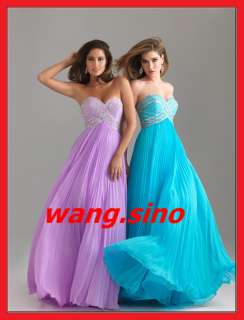 2012 Sweetheart Chiffon Formal Party Evening Gowns Prom Dresses 