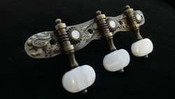 Classical Guitar tuner dragon phoenix white buttons  