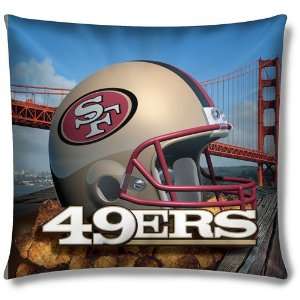  San Francisco 49ers NFL Photo Real Toss Pillow (18x18 