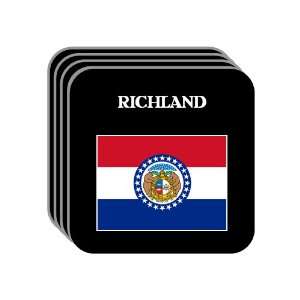  US State Flag   RICHLAND, Missouri (MO) Set of 4 Mini 