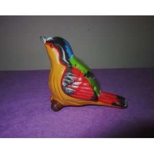  Awesome Ocarine Whistle Yellow Red Bird  Handmade with 