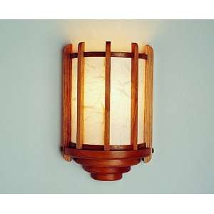 Sconces Shandidasa Large Wall Sconce w/ Ocean Mist Paper Shade  