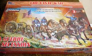 Lindberg Civil War Union Army Horse Artillery Model Kit  