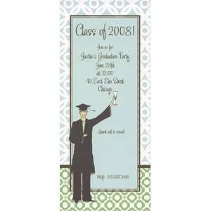 Graduation Time, Custom Personalized His Graduation Invitation, by 